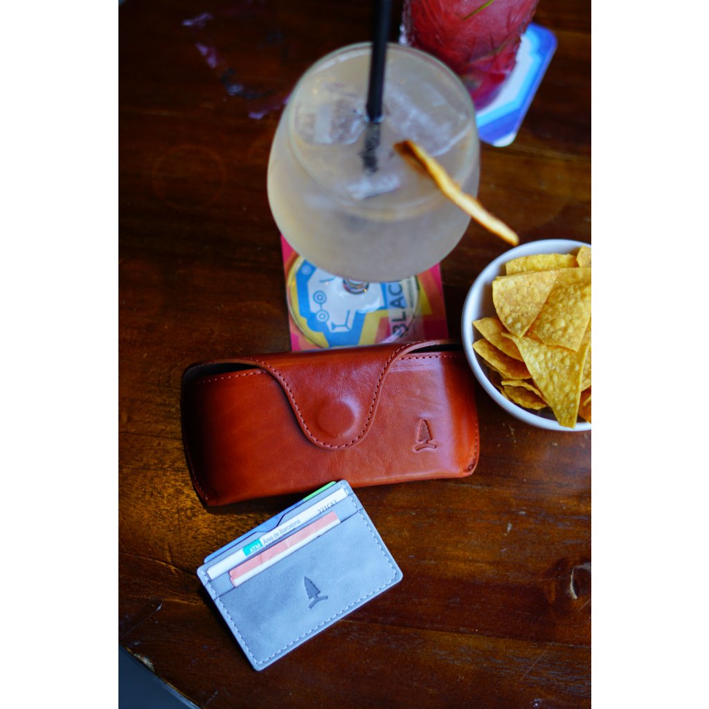 Challenger leather card and banknote case