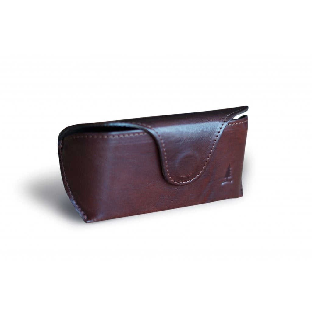 Brown leather case for Euphoria glasses