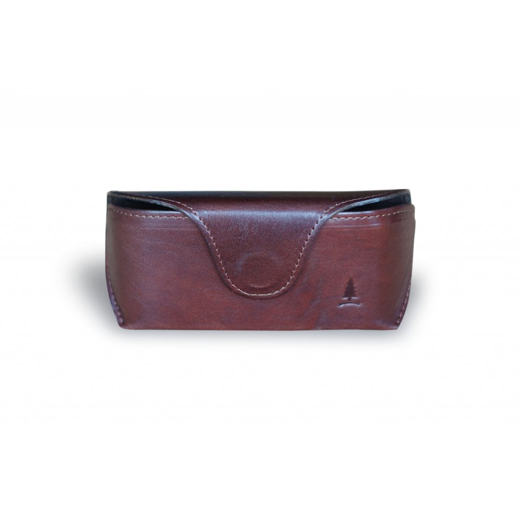 Brown leather case for Euphoria glasses