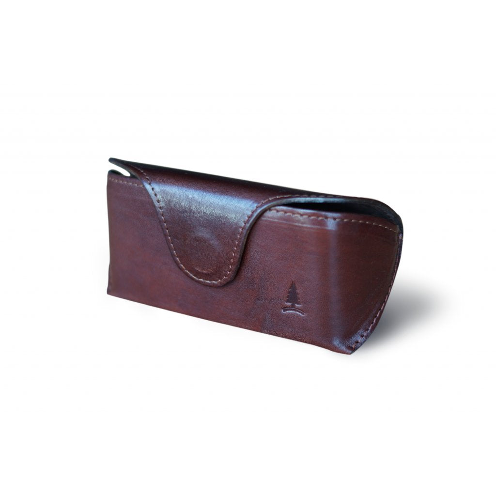 Brown leather case for Euphoria glasses