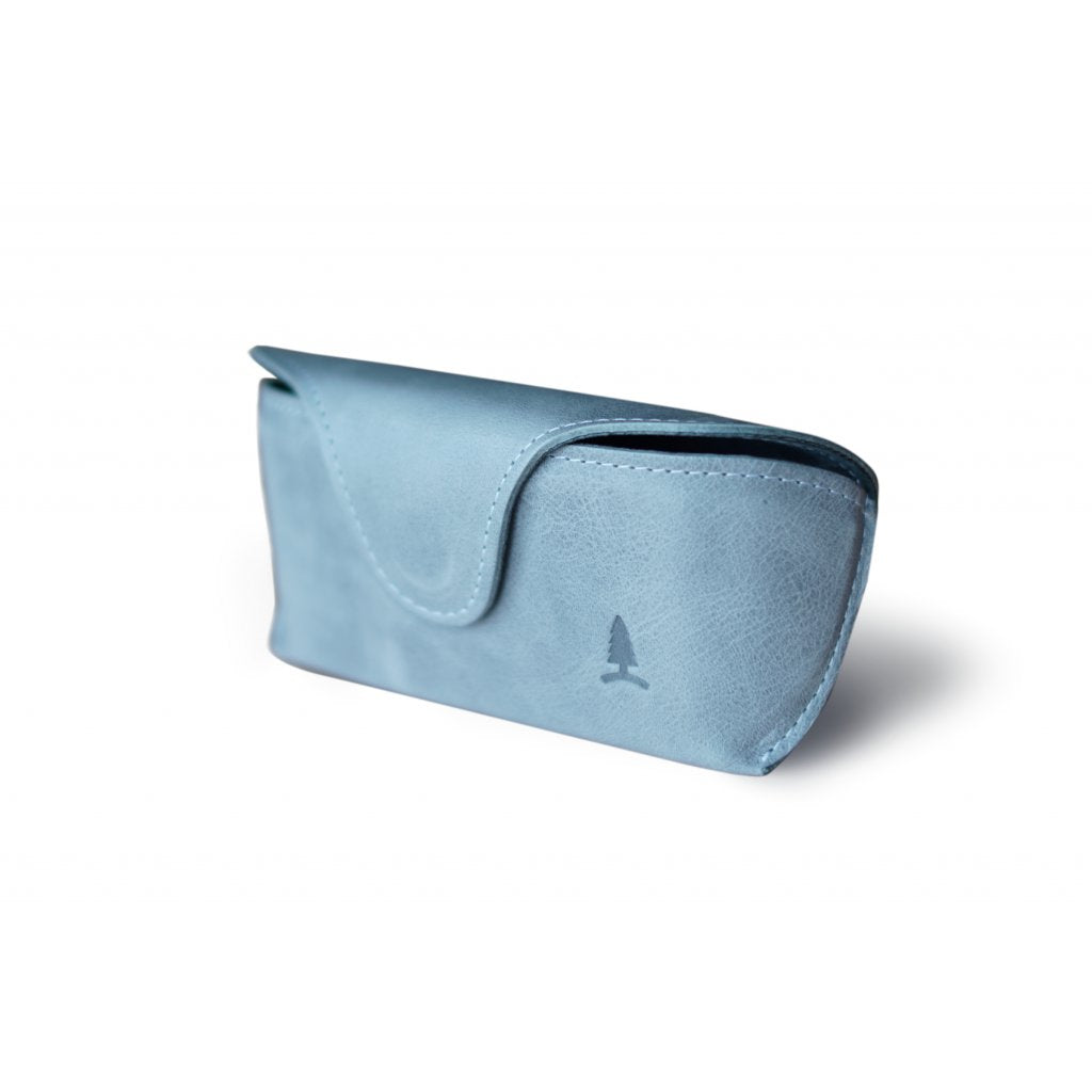 Challenger Gray Leather Goggles Case